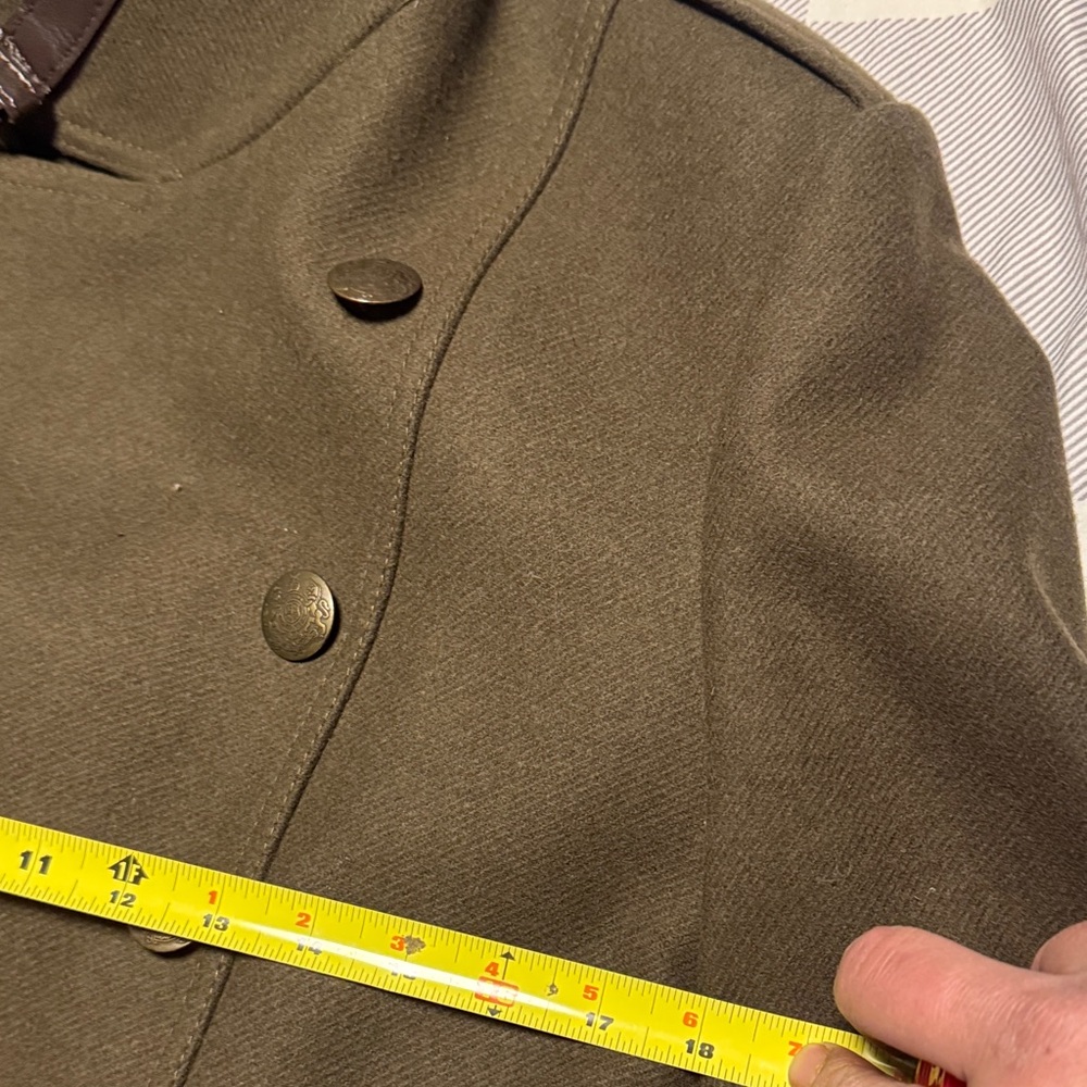 ZARA Olive MILITARY Coat - Picture 9 of 13